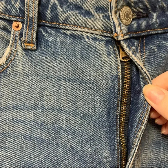 Abercrombie & Fitch The Mom High Rise Curve Love Jeans Size 27 Size 4 - Picture 4 of 9